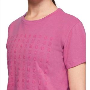 Under Armour Girls' Repeat Short-Sleeve T-Shirt